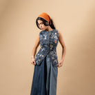 Ida Upcycled Denim Waistcoat - CiceroniWaistcoatDoodlage