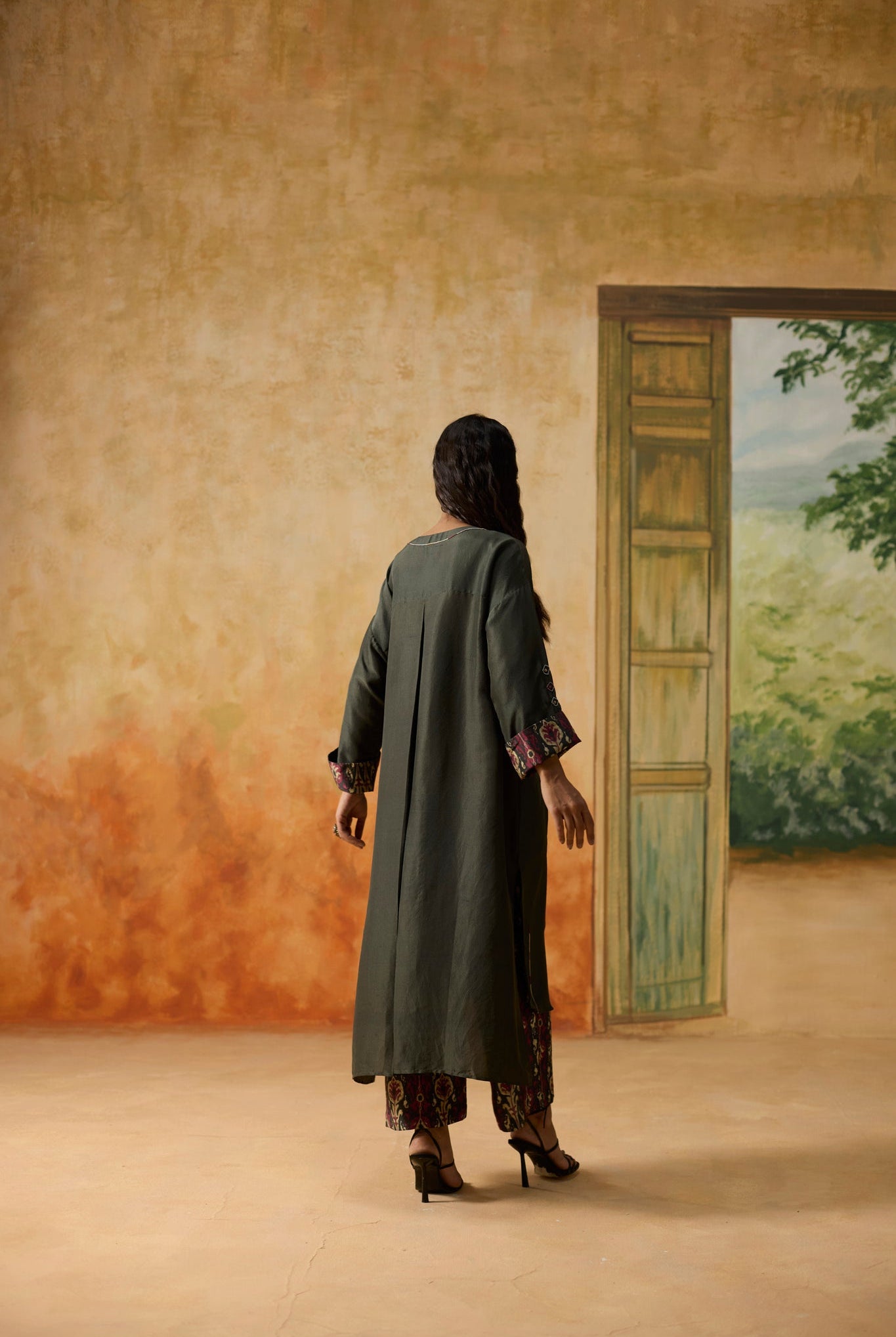 Ikkato Kurta Set - Charcoal Grey - CiceroniKurta Set, Festive WearKhyati Rughani