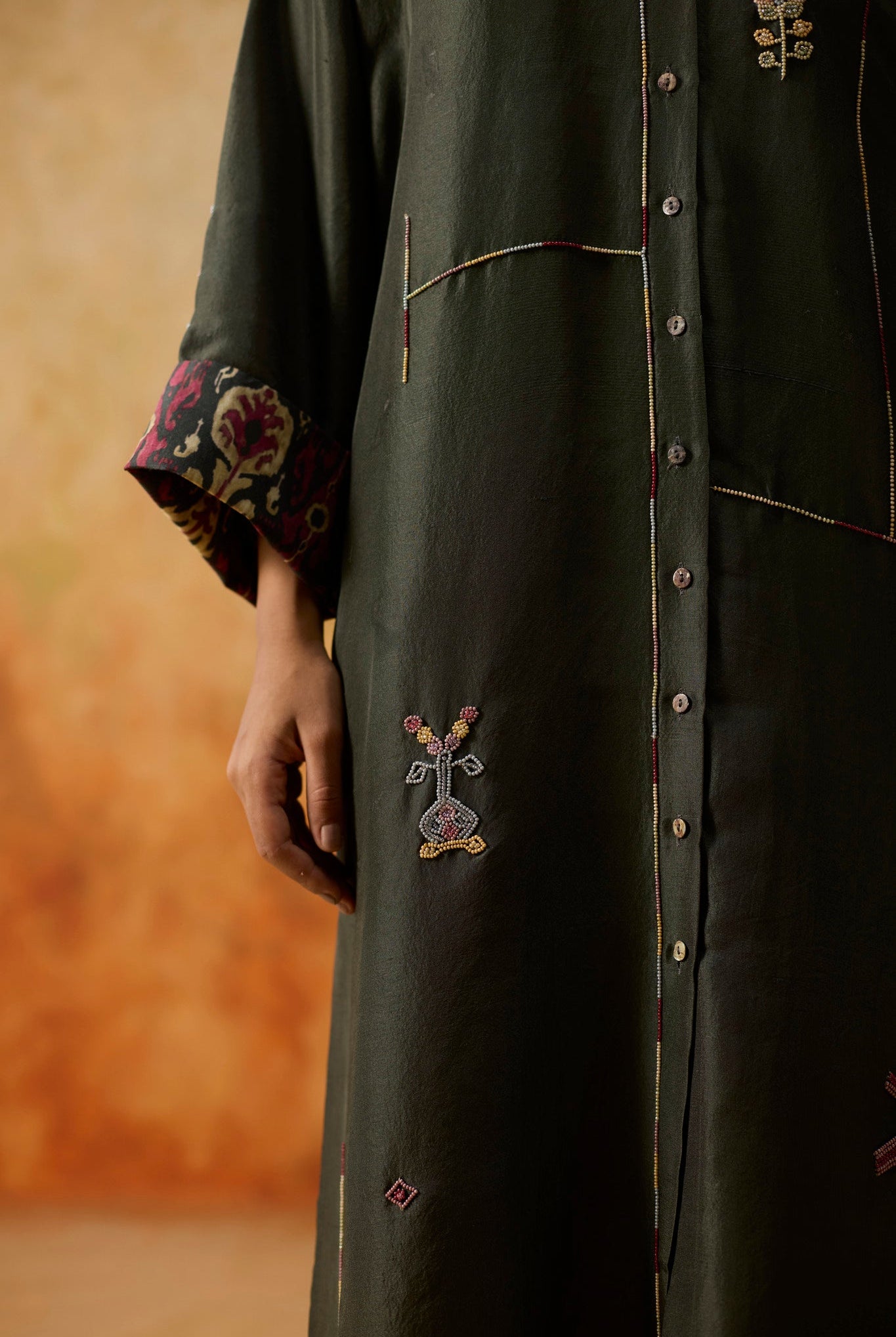 Ikkato Kurta Set - Charcoal Grey - CiceroniKurta Set, Festive WearKhyati Rughani