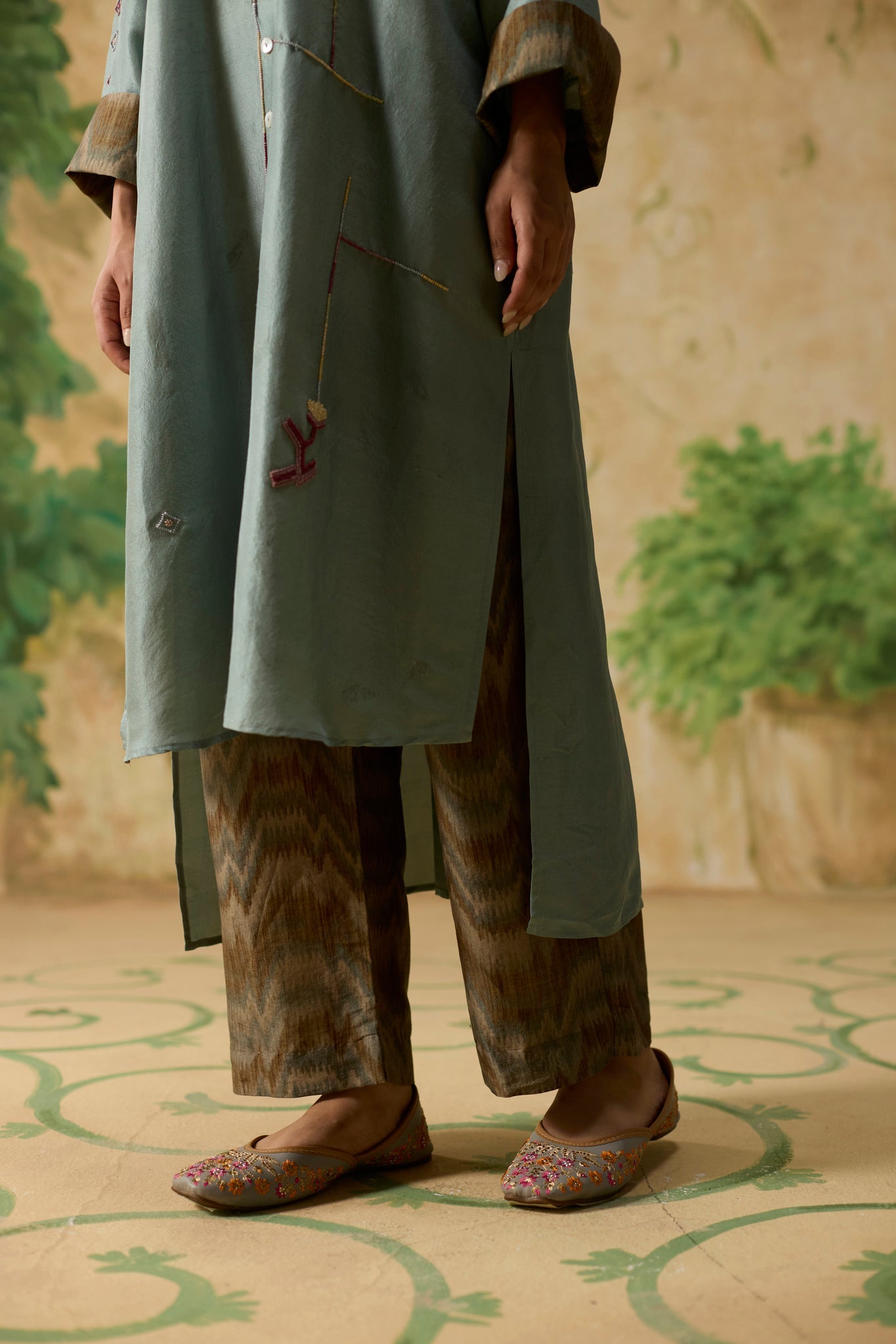 Ikkato Kurta Set - Teal - CiceroniKurta Set, Festive WearKhyati Rughani