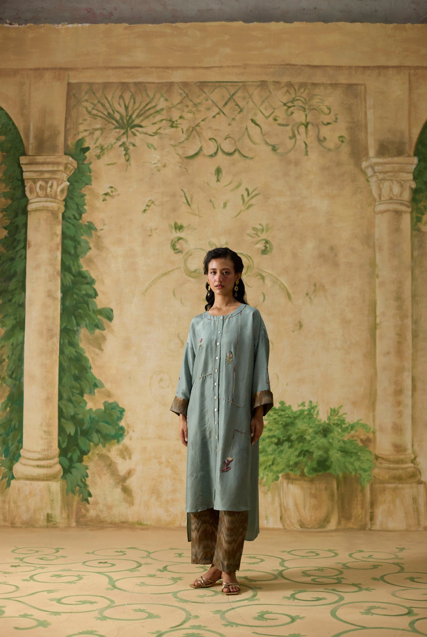 Ikkato Kurta Set - Teal - CiceroniKurta Set, Festive WearKhyati Rughani