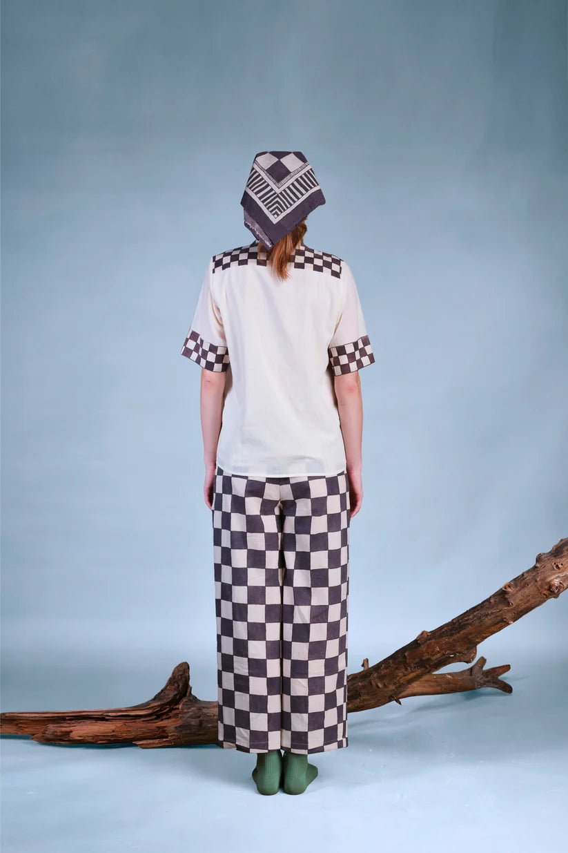 In Grid Trousers - CiceroniTrousersNambi - Kai