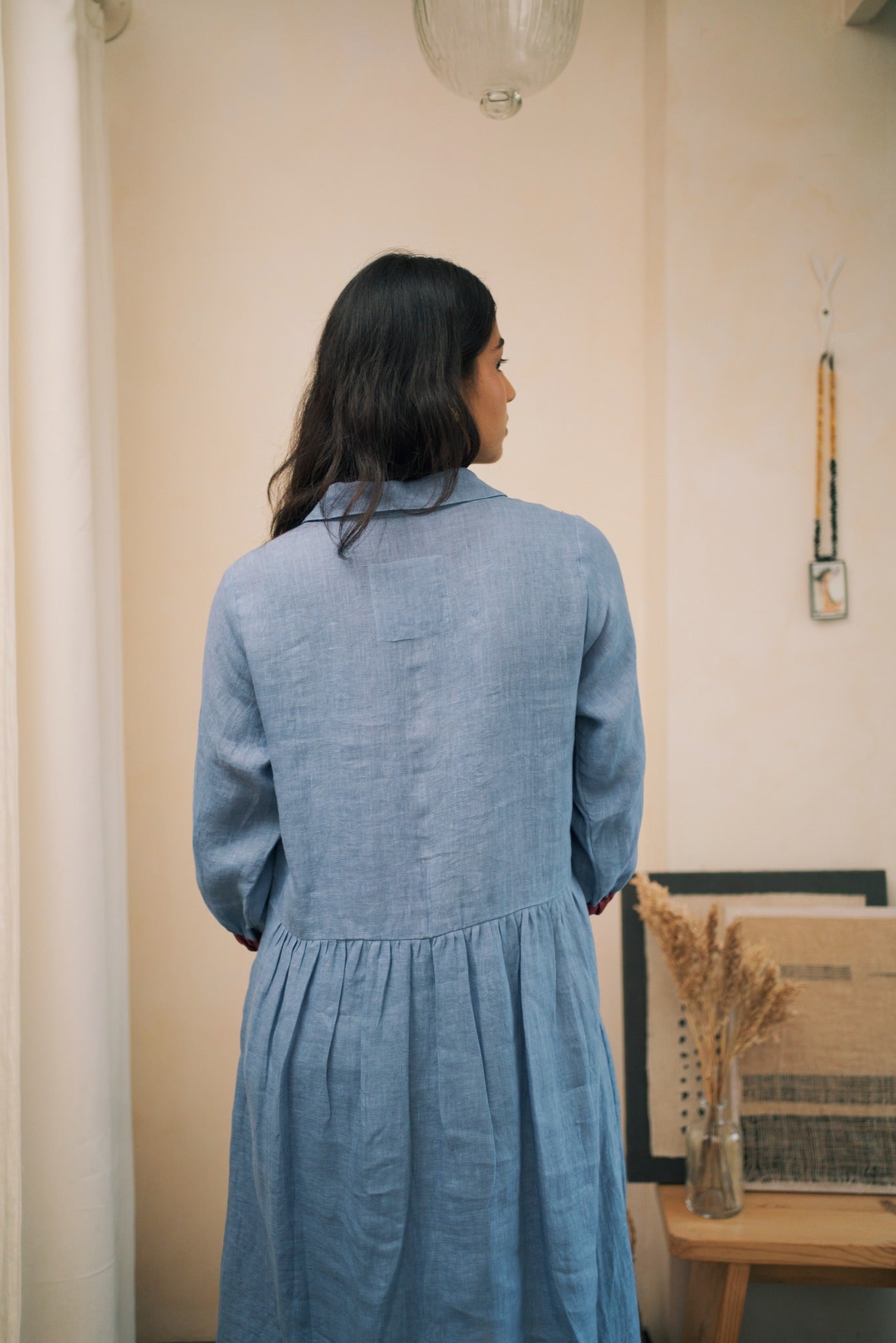 In the Moment - Santorini Blue - CiceroniDressesPaeony