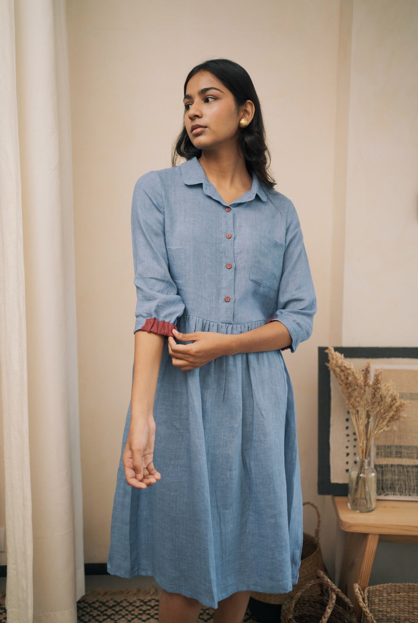 In the Moment - Santorini Blue - CiceroniDressesPaeony