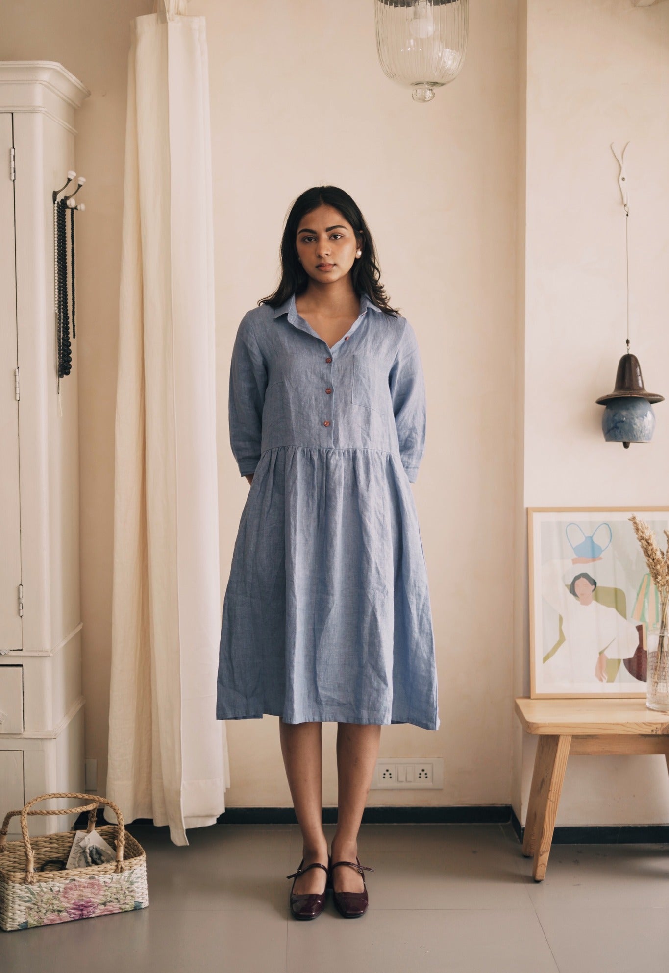 In the Moment - Santorini Blue - CiceroniDressesPaeony