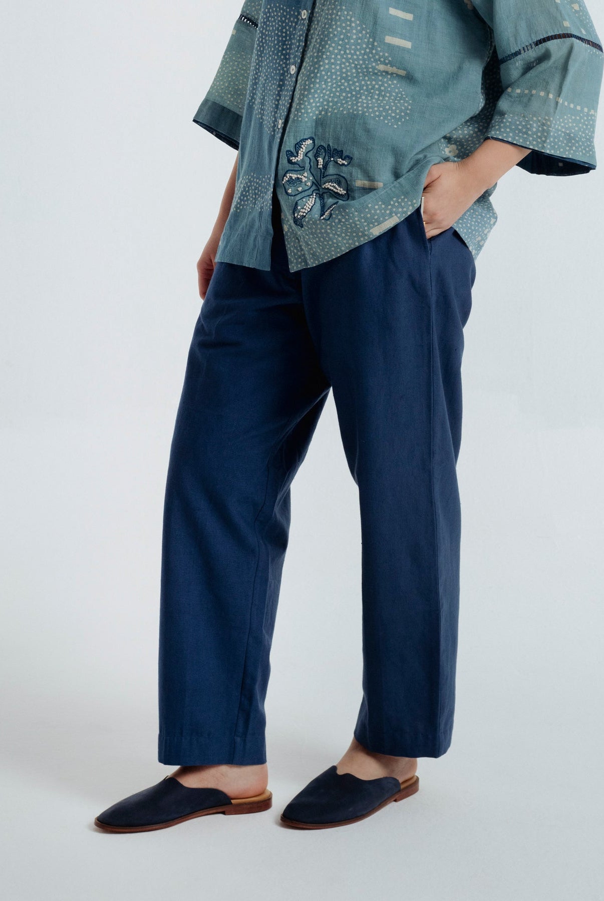 Indigo Barrel Pants - CiceroniWomen PantsRias Jaipur