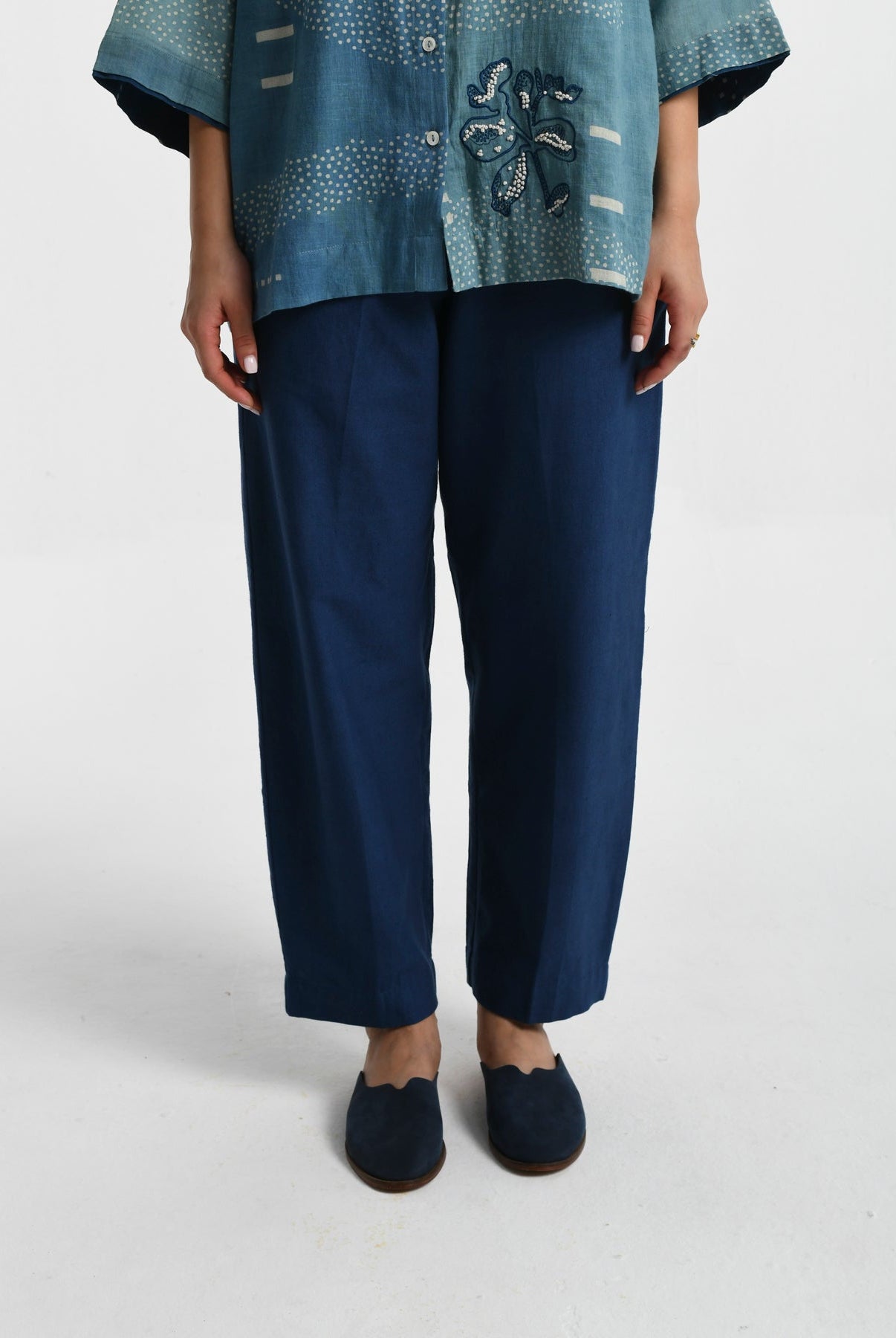 Indigo Barrel Pants - CiceroniWomen PantsRias Jaipur
