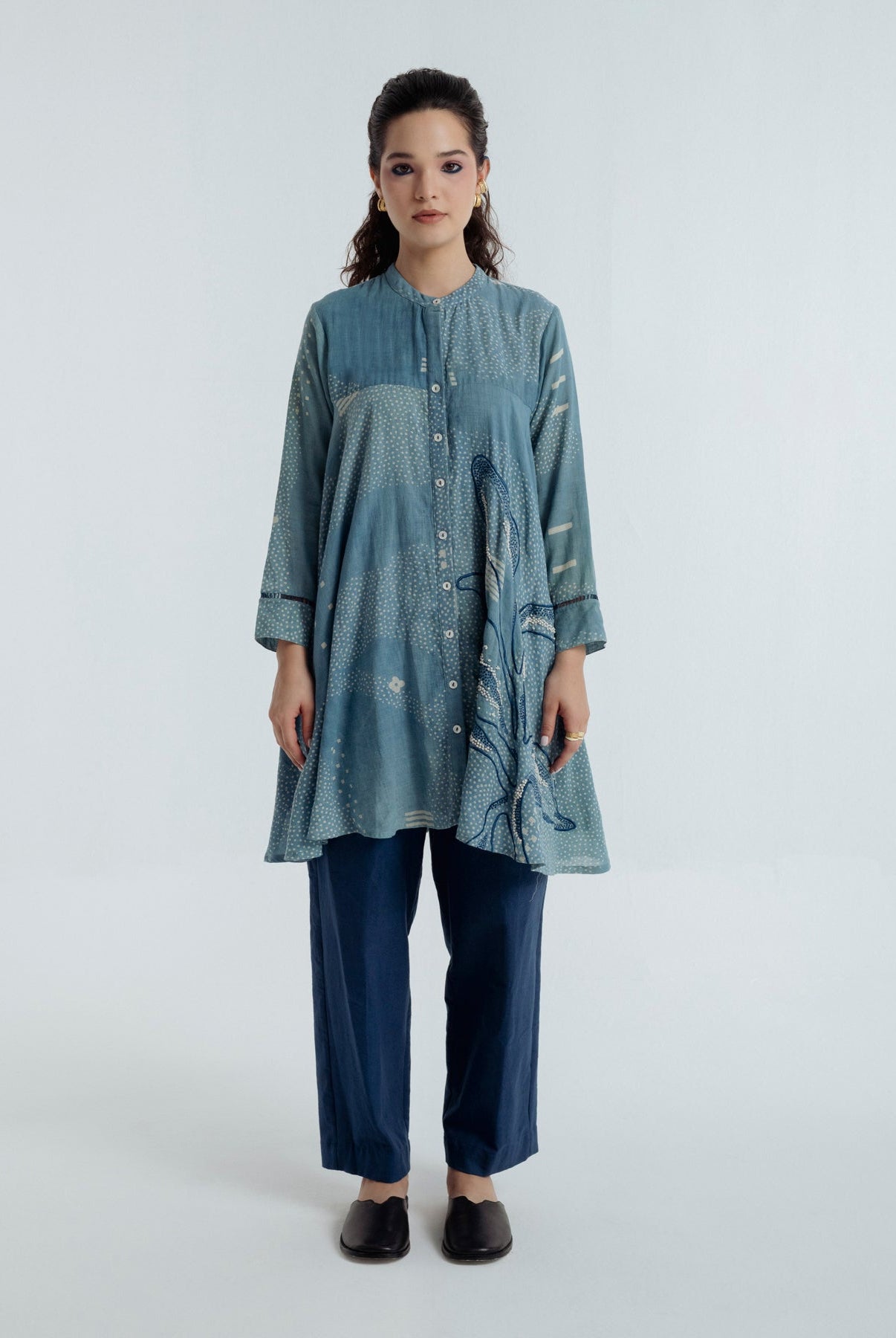 Indigo Flare Co - ord Set - CiceroniCo - ord SetRias Jaipur