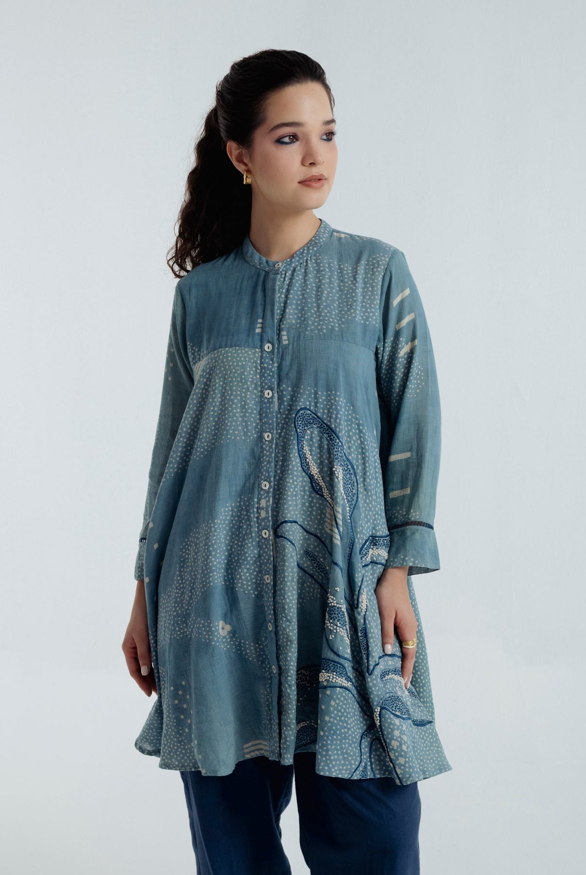 Indigo Flare Co - ord Set - CiceroniCo - ord SetRias Jaipur