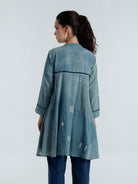 Indigo Flare Shirt - CiceroniWomen ShirtsRias Jaipur