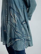 Indigo Flare Shirt - CiceroniWomen ShirtsRias Jaipur