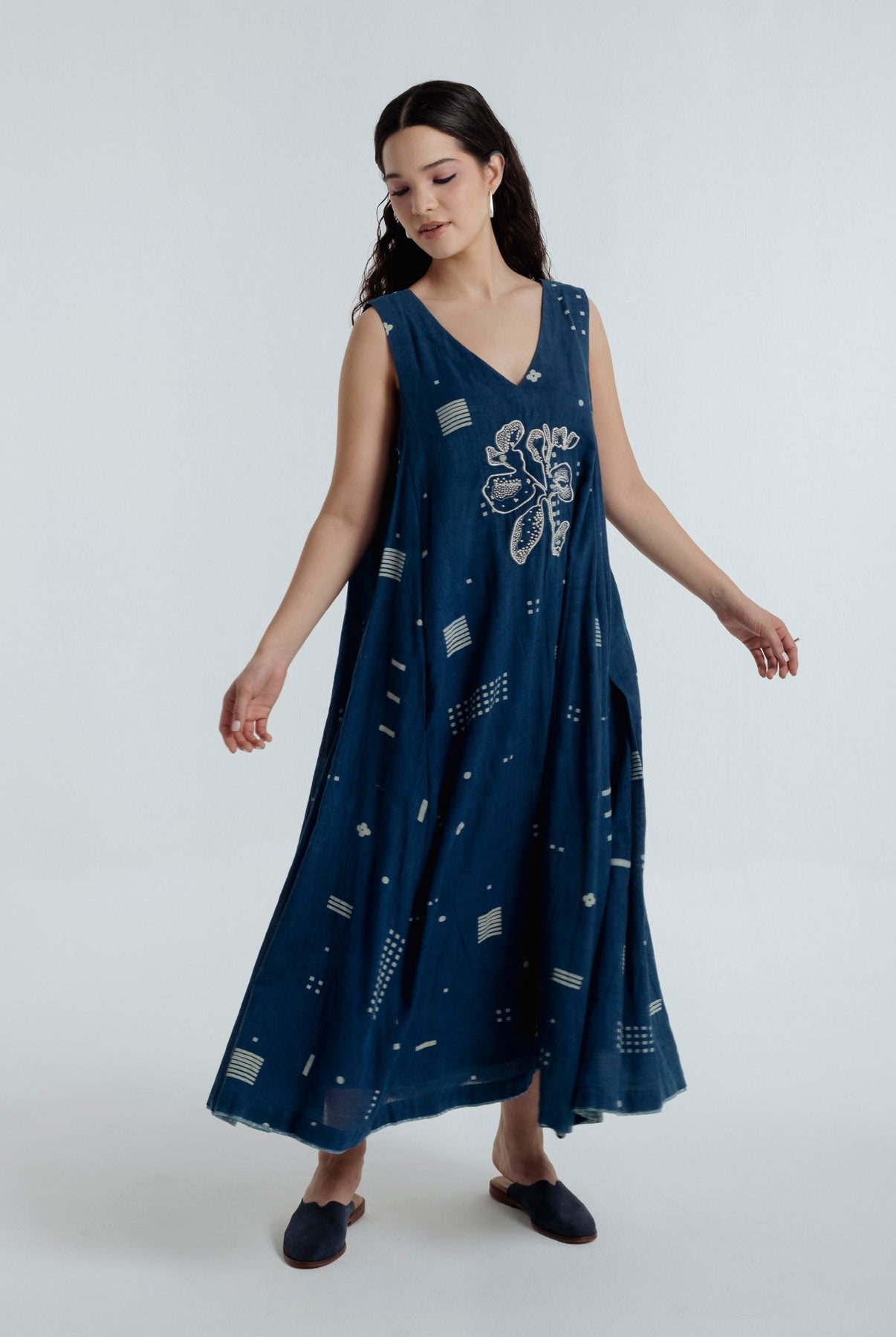 Indigo Maxi Dress - CiceroniDressesRias Jaipur