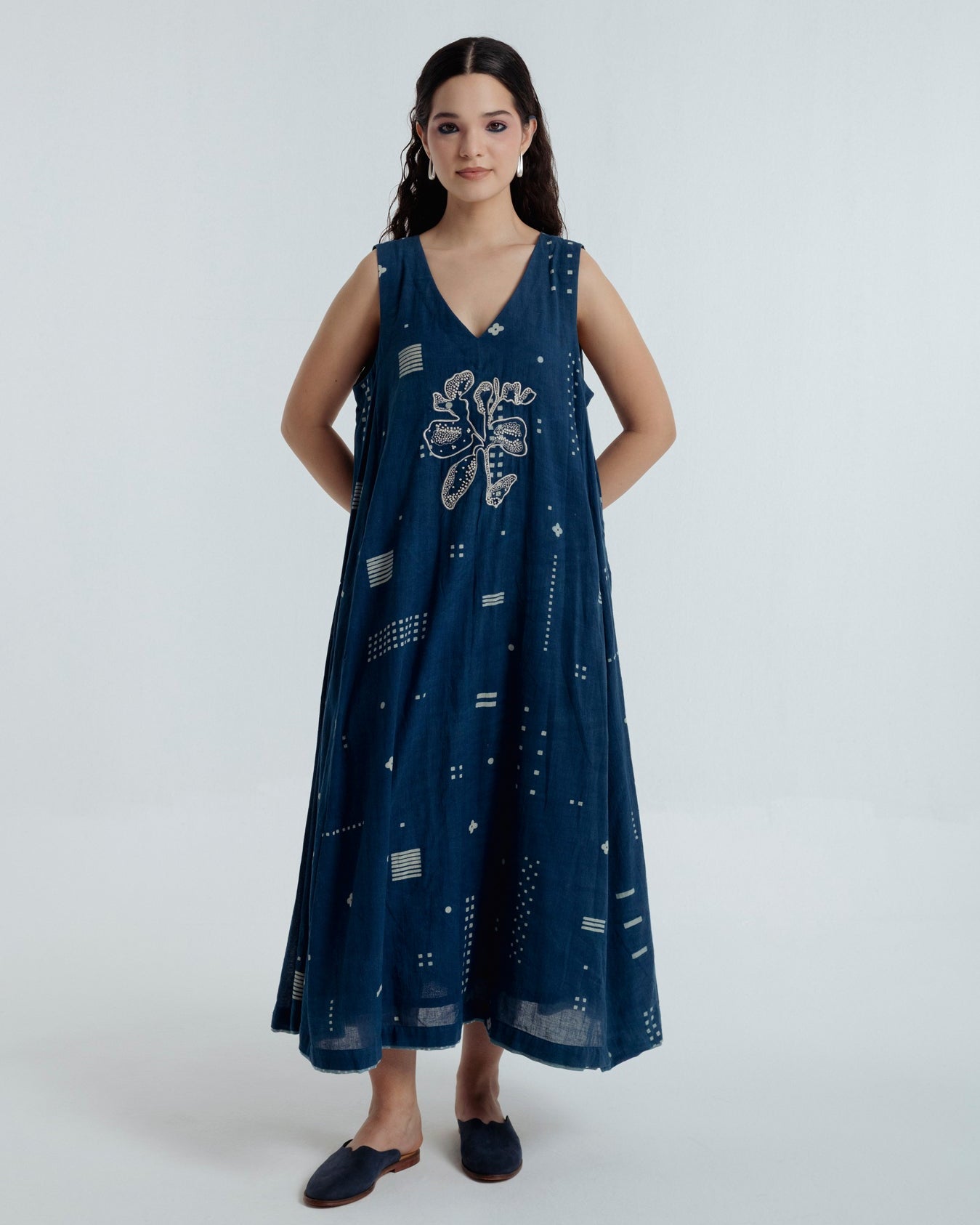 Indigo Maxi Dress - CiceroniDressesRias Jaipur