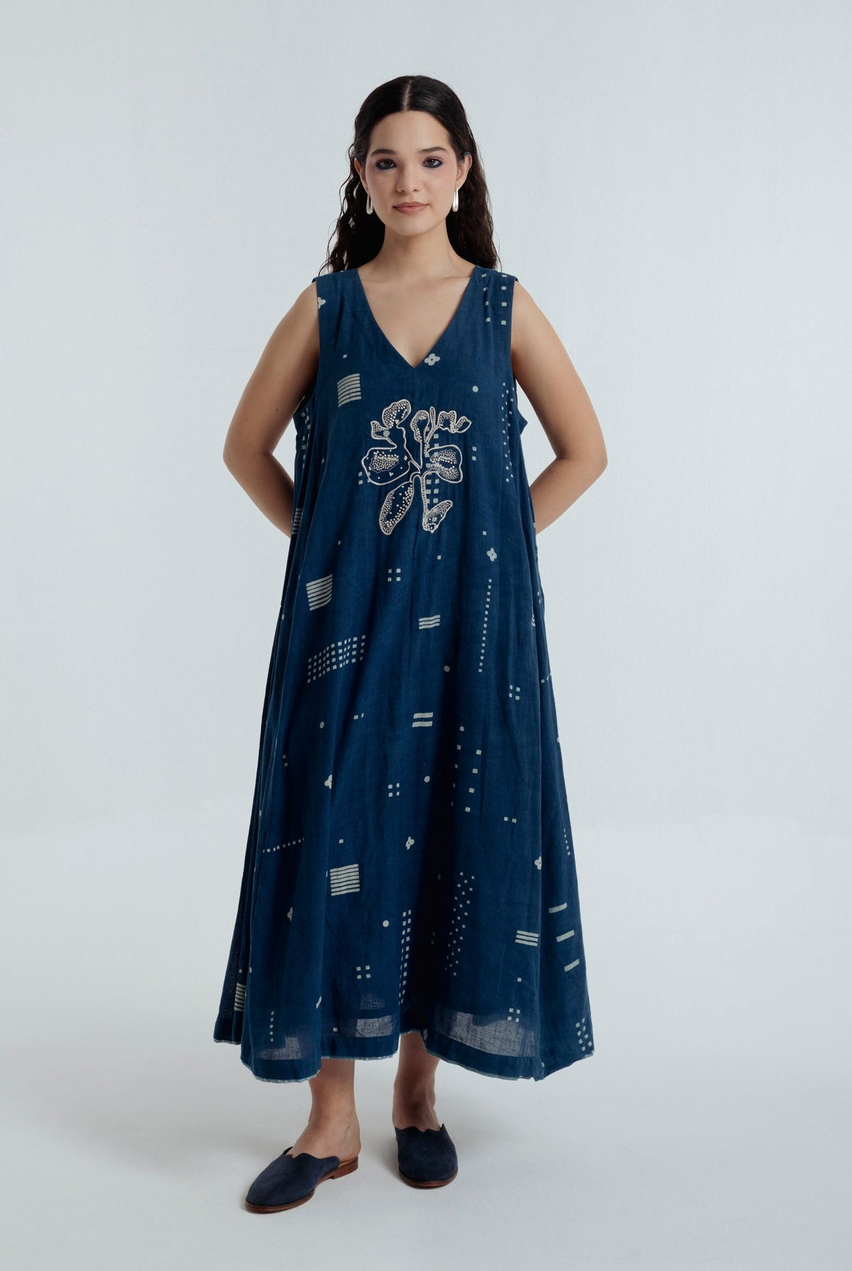 Indigo Maxi Dress - CiceroniDressesRias Jaipur