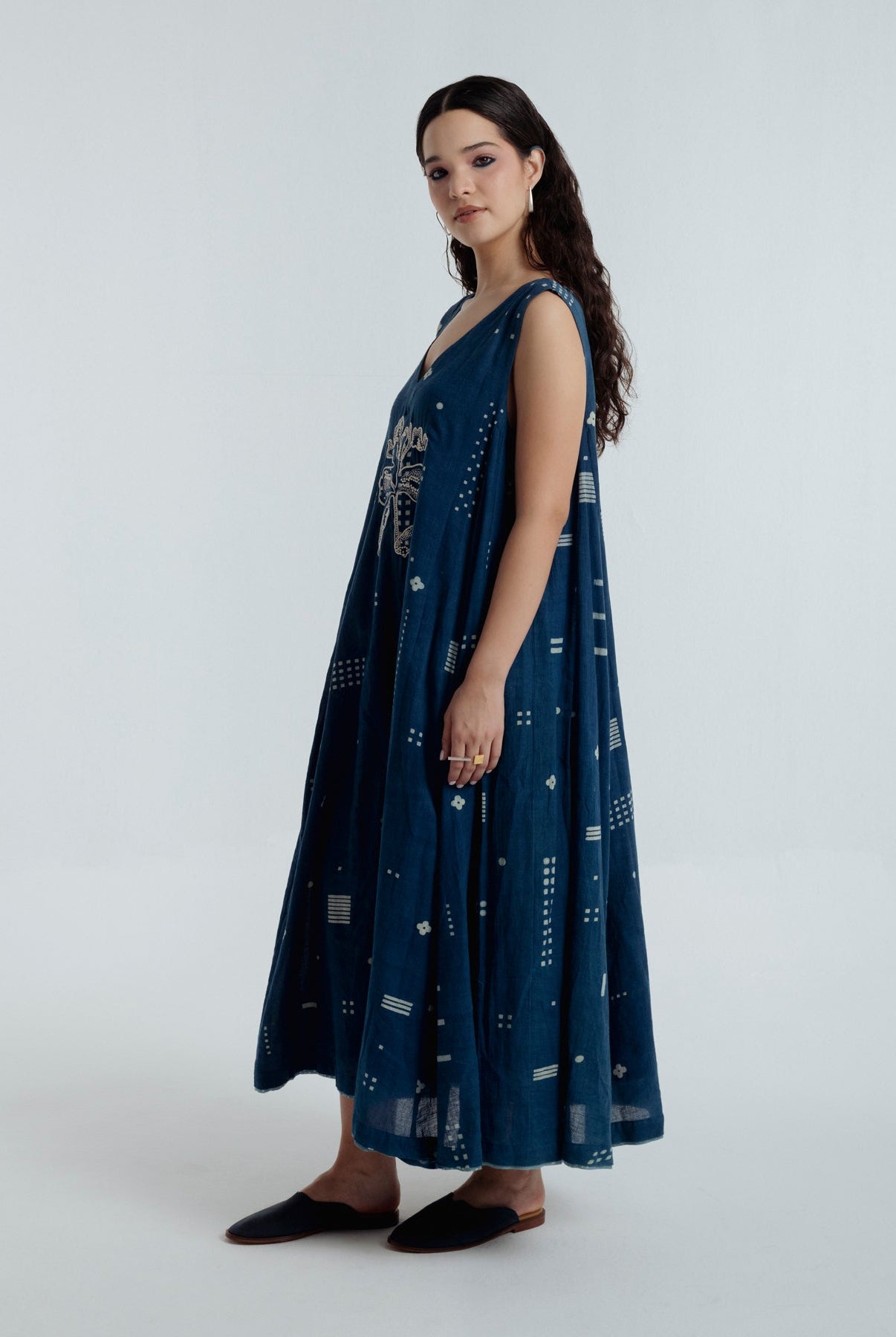 Indigo Maxi Dress - CiceroniDressesRias Jaipur