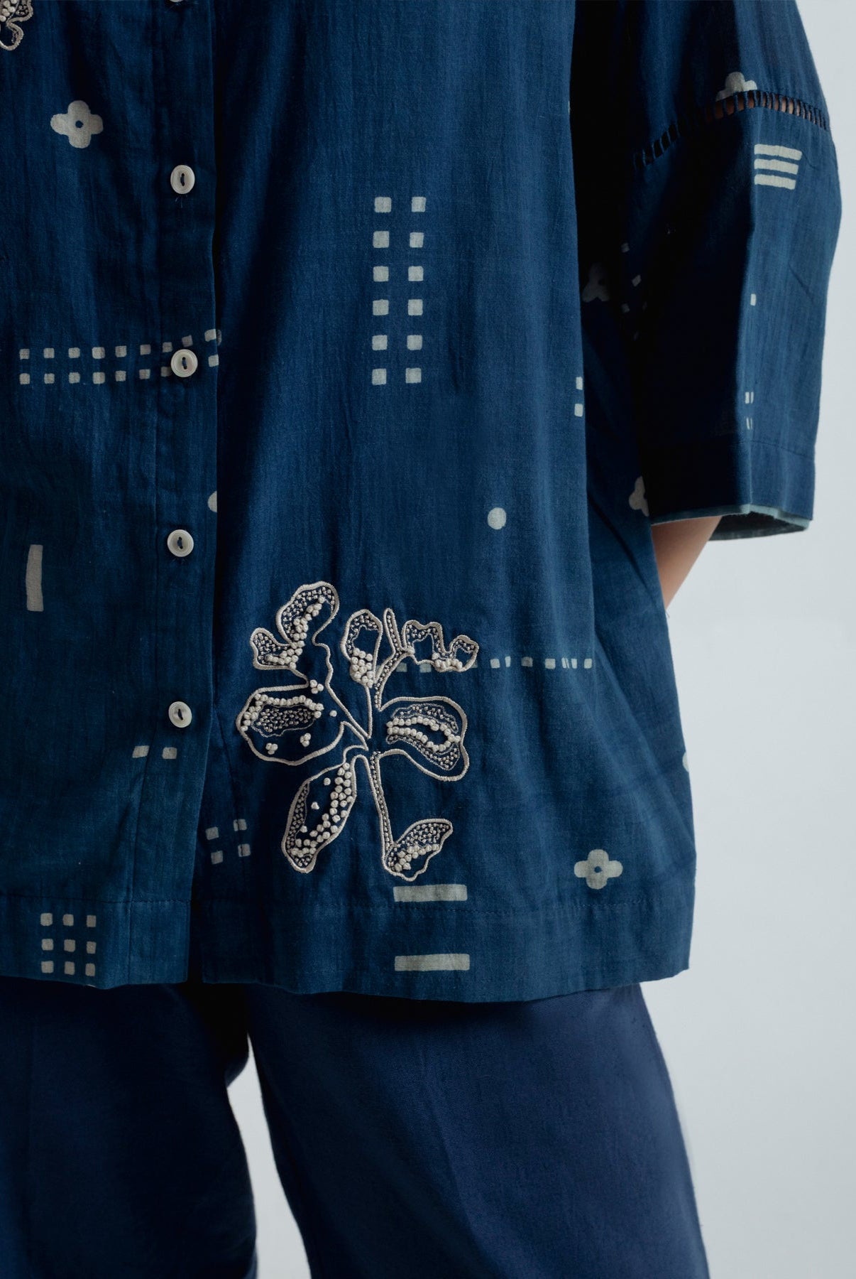 Indigo Shadow Shirt - CiceroniWomen ShirtsRias Jaipur