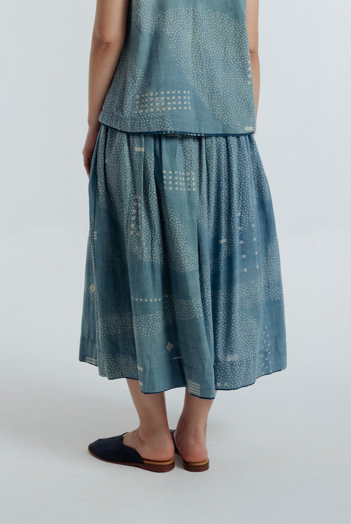 Indigo Skirt - CiceroniSkirtsRias Jaipur