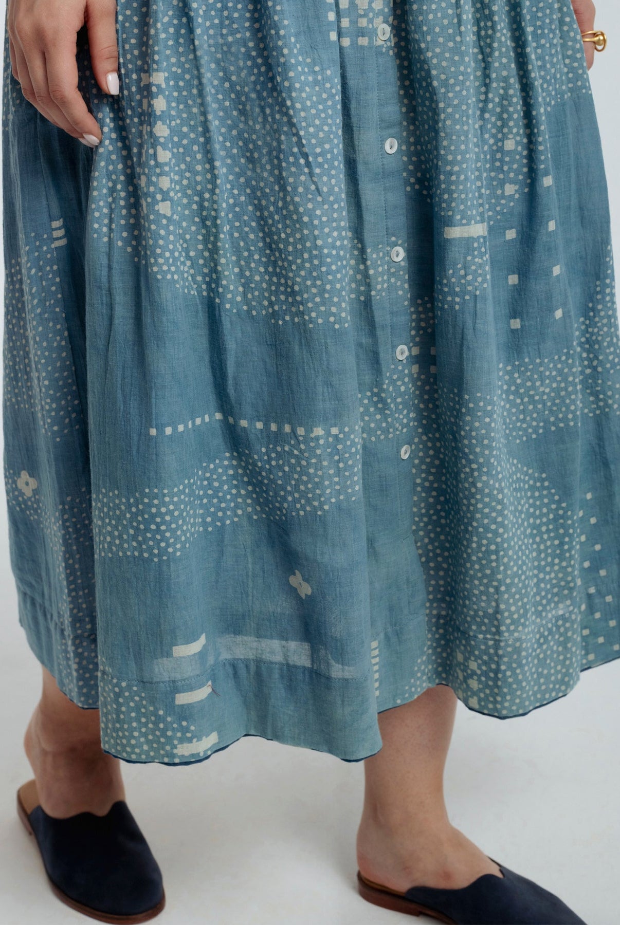 Indigo Skirt - CiceroniSkirtsRias Jaipur