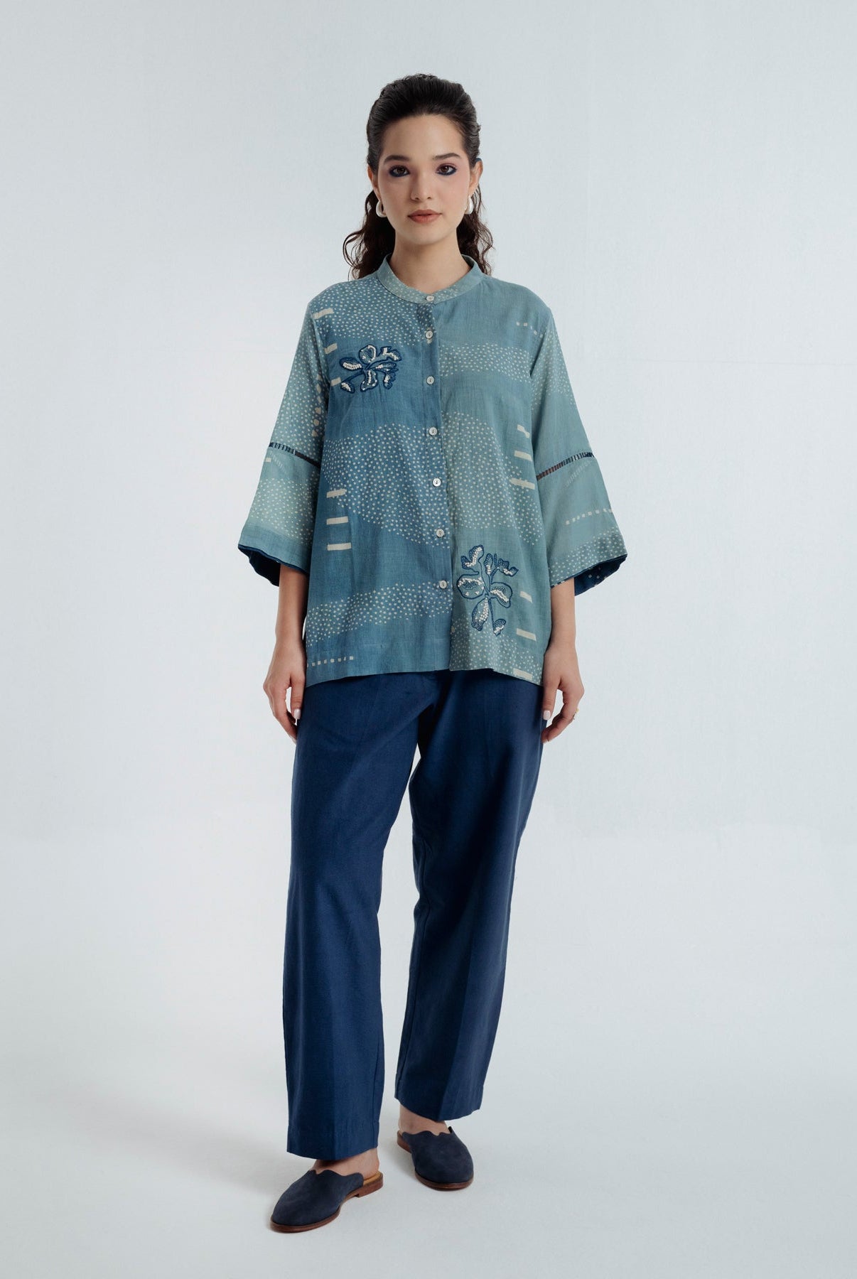 Indigo Sky Shirt - CiceroniWomen ShirtsRias Jaipur