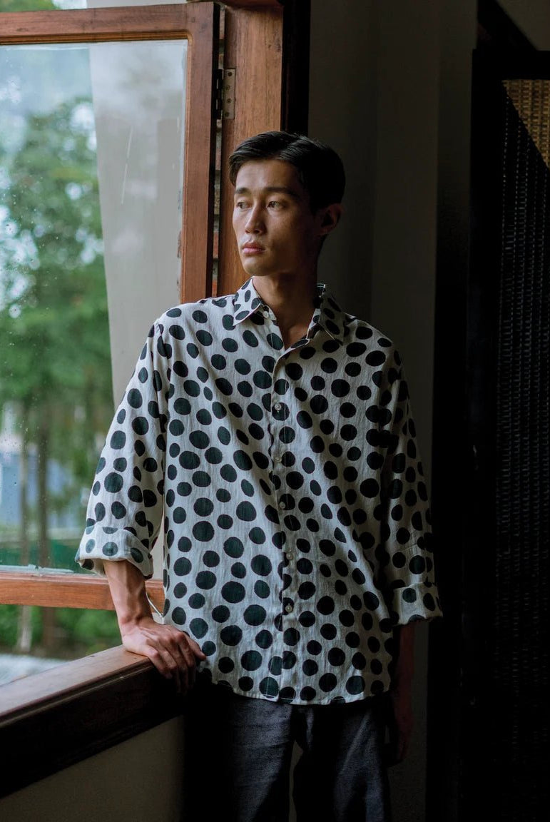 Infinity - Black Polka Shirt - CiceroniMen ShirtsHomeland Elegies