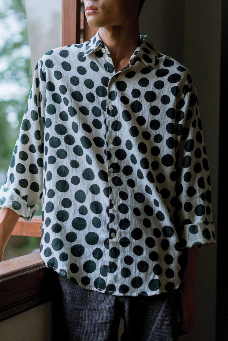 Infinity - Black Polka Shirt - CiceroniMen ShirtsHomeland Elegies