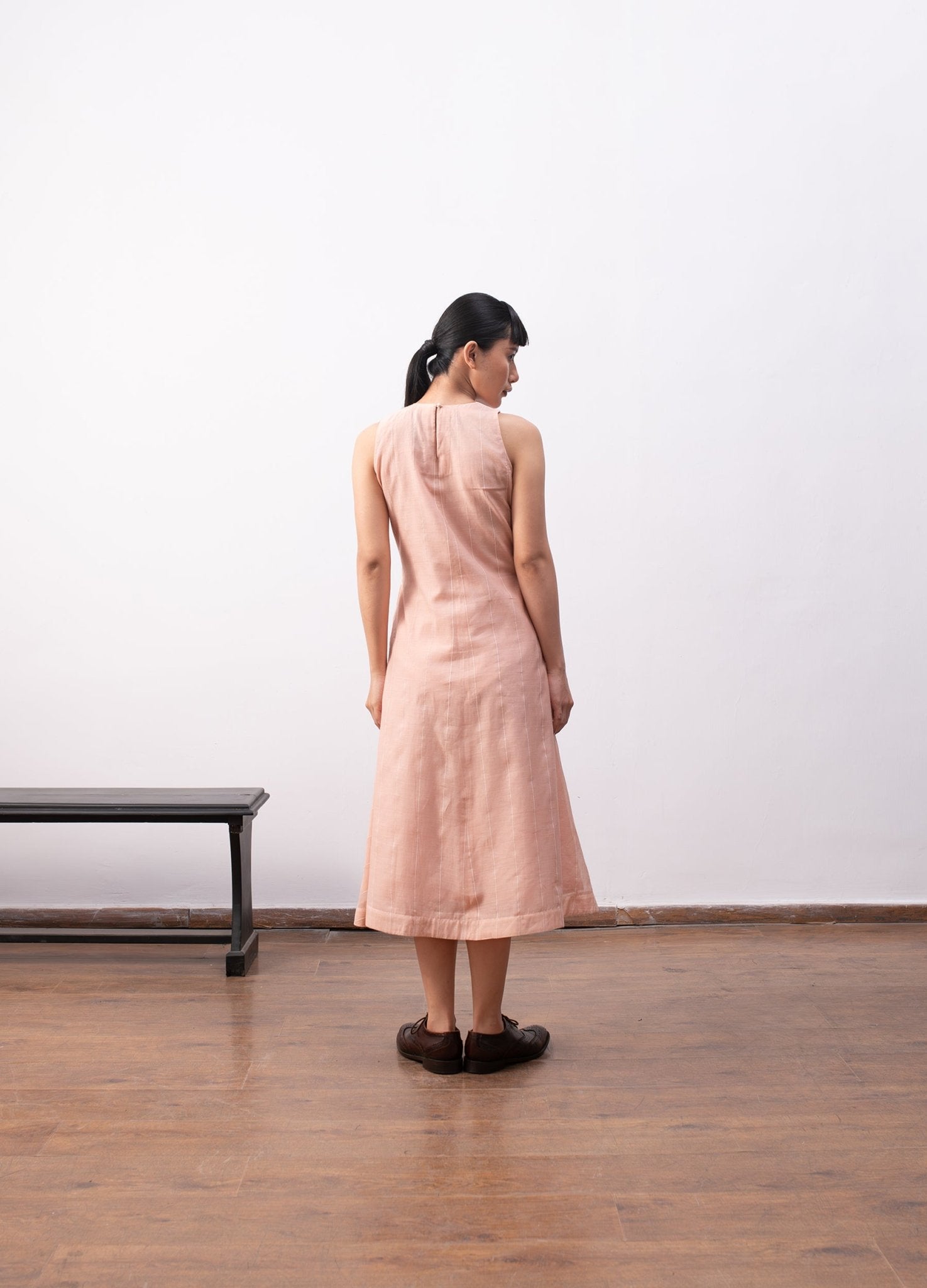 Ingrid Layered Dress - Peach - CiceroniDressesHiranya