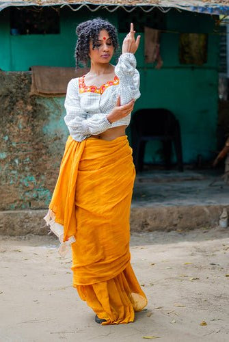 Ira Blouse - Grey - CiceroniBlousePrathaa