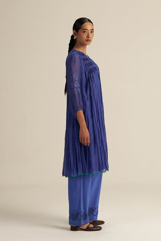 Ira Set - Blue - CiceroniKurta Set, Festive WearGaach
