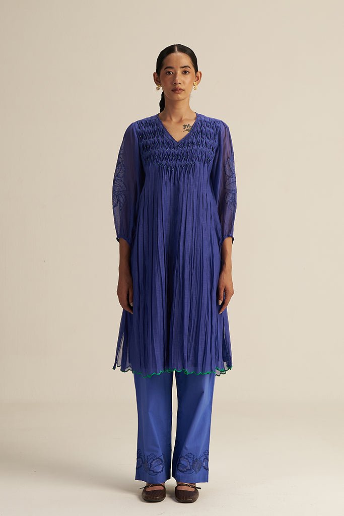 Ira Set - Blue - CiceroniKurta Set, Festive WearGaach
