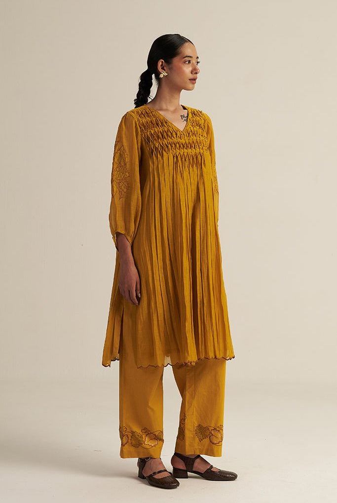 Ira Set - Mustard - CiceroniKurta Set, Festive WearGaach