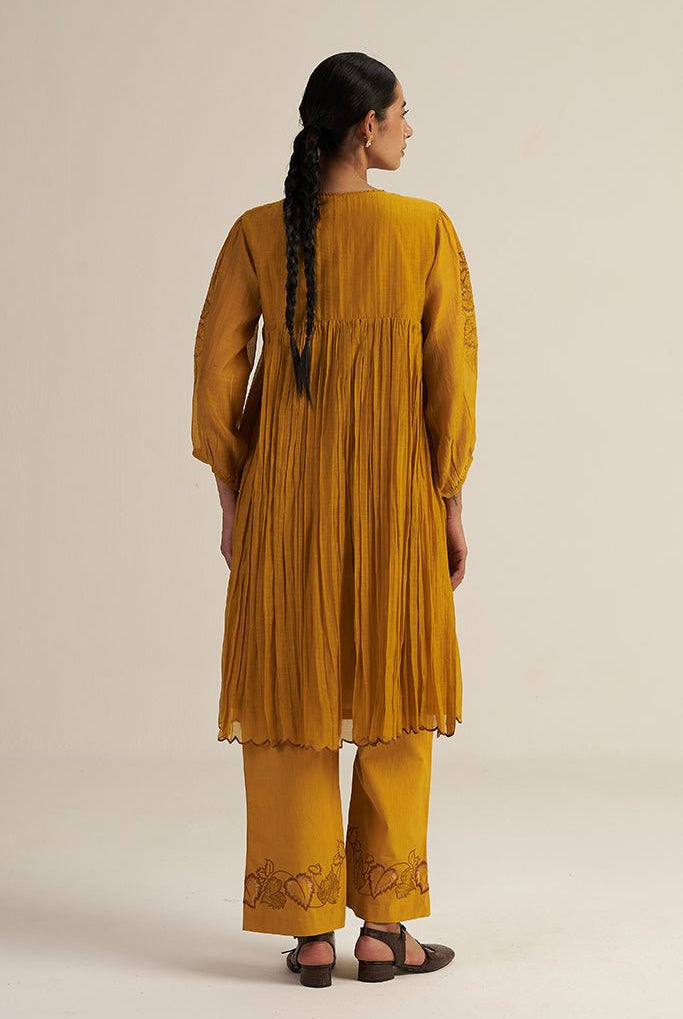 Ira Set - Mustard - CiceroniKurta Set, Festive WearGaach