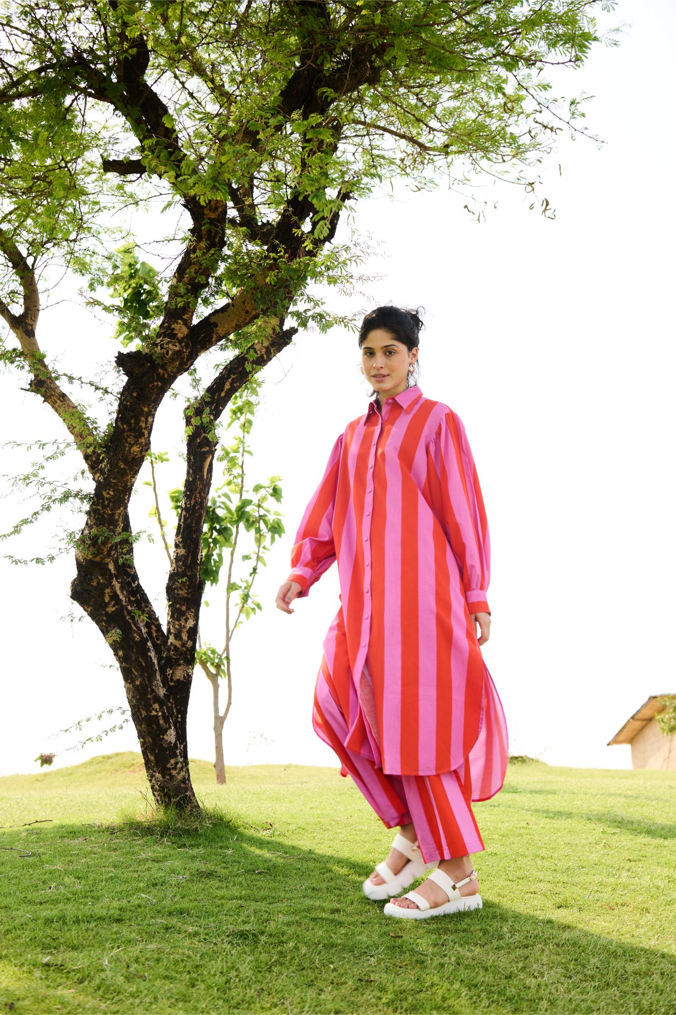 Iris Co-ord Set - Bubblegum Pink - CiceroniKurta SetRAAS Life