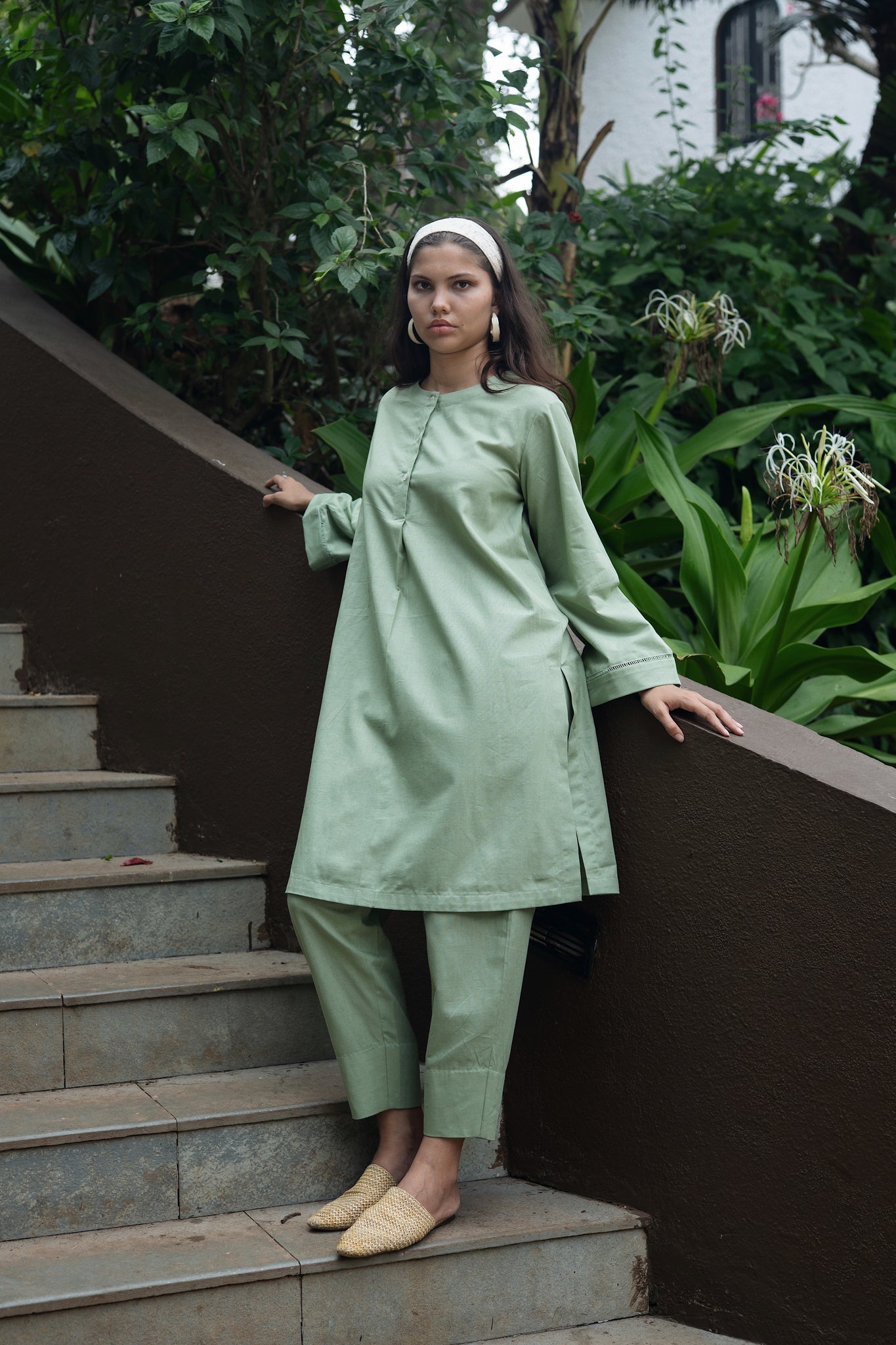 Iris Kurta Set - Olive Green - CiceroniKurta Set, Everyday WearRAAS Life