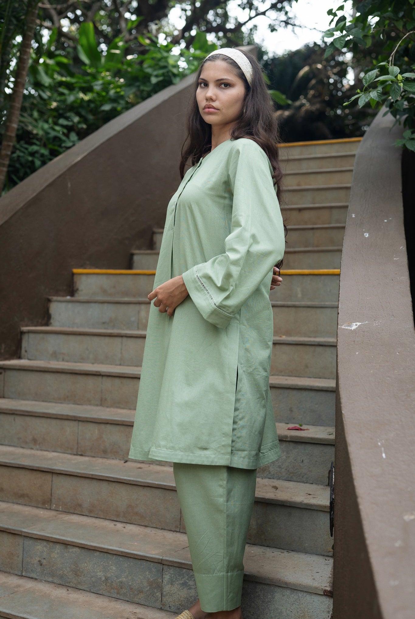 Iris Kurta Set - Olive Green - CiceroniKurta Set, Everyday WearRAAS Life