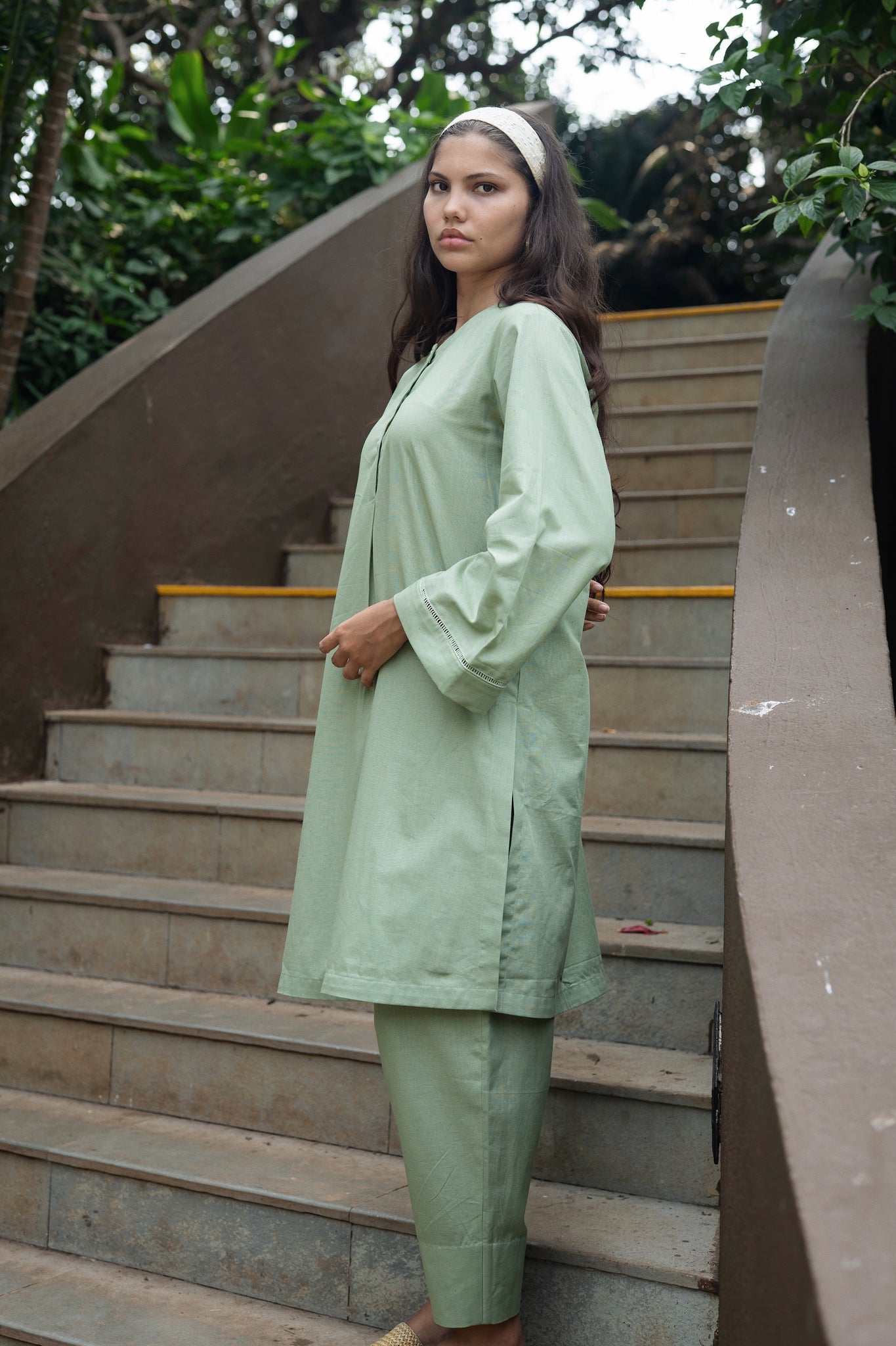 Iris Kurta Set - Olive Green - CiceroniKurta Set, Everyday WearRAAS Life