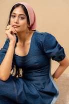 Isabelle Upcycled Denim Dress - CiceroniDressesDoodlage