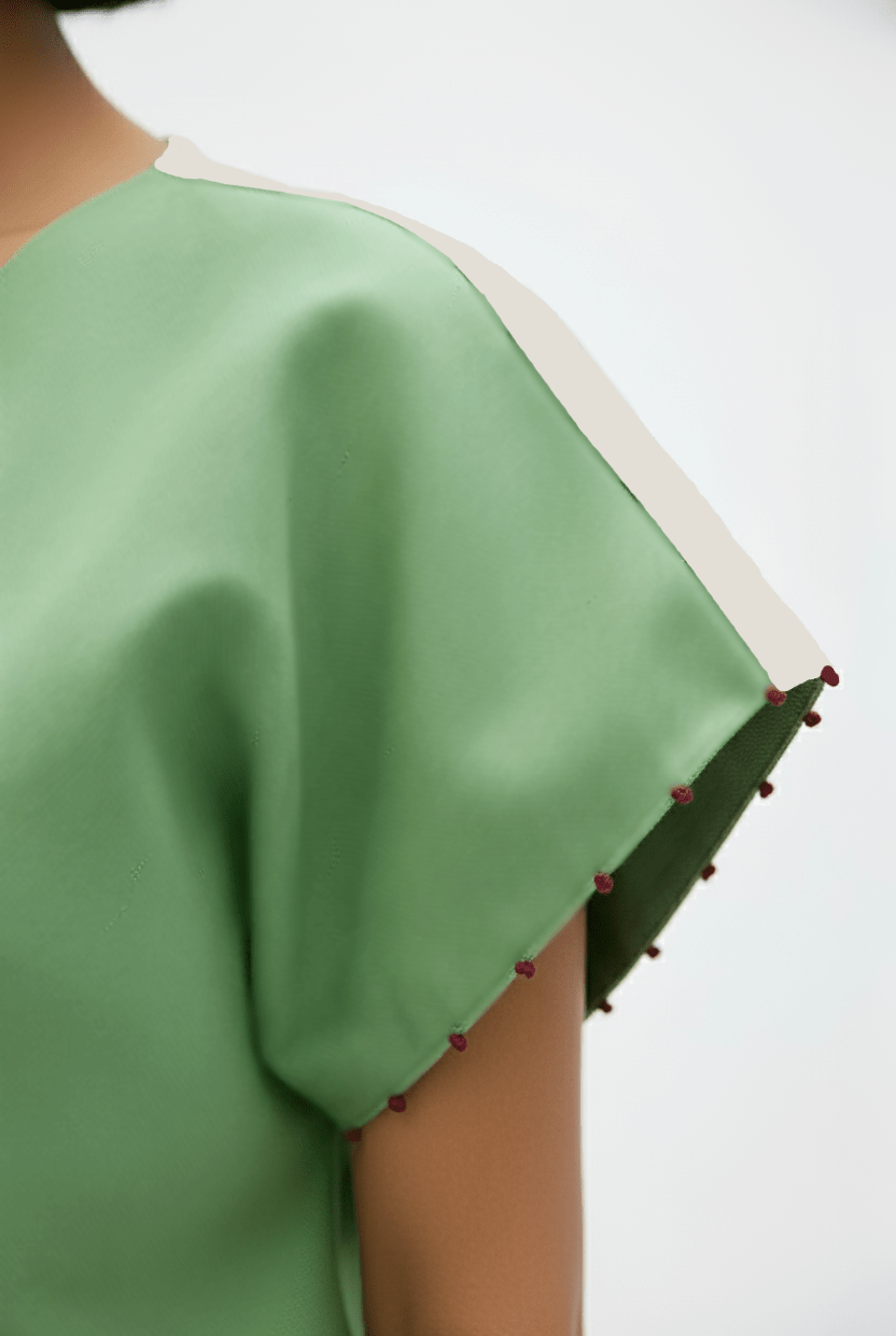 Ivory - Asparagus Green Skirt Set - CiceroniSkirt SetNeora by NC