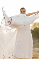 Ivory Grace Kurta Set with Jaamdani Dupatta - CiceroniKurta Set, Everyday WearMaidaan