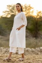 Ivory Grace Kurta Set - CiceroniKurta Set, Everyday WearMaidaan