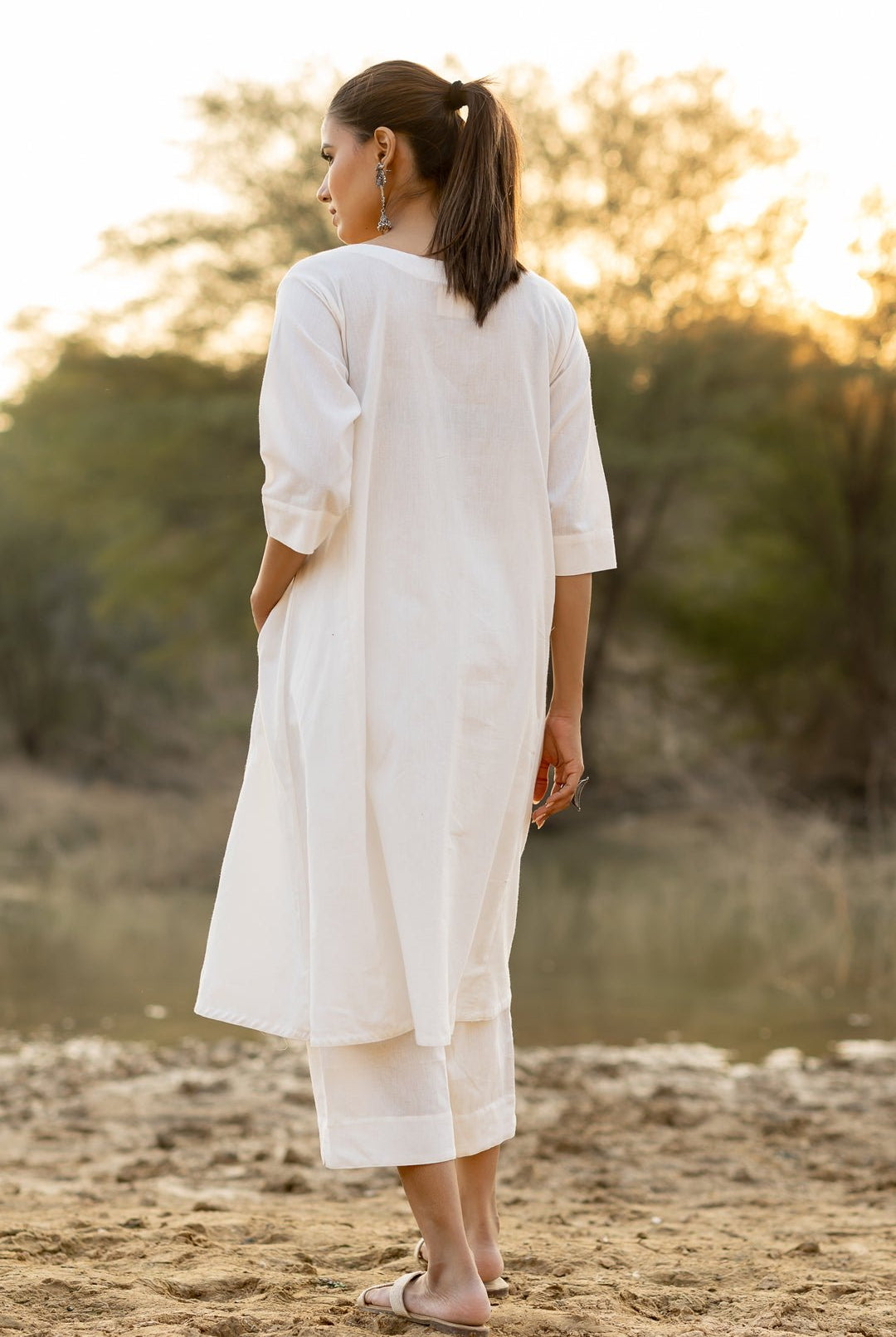 Ivory Grace Kurta Set - CiceroniKurta Set, Everyday WearMaidaan