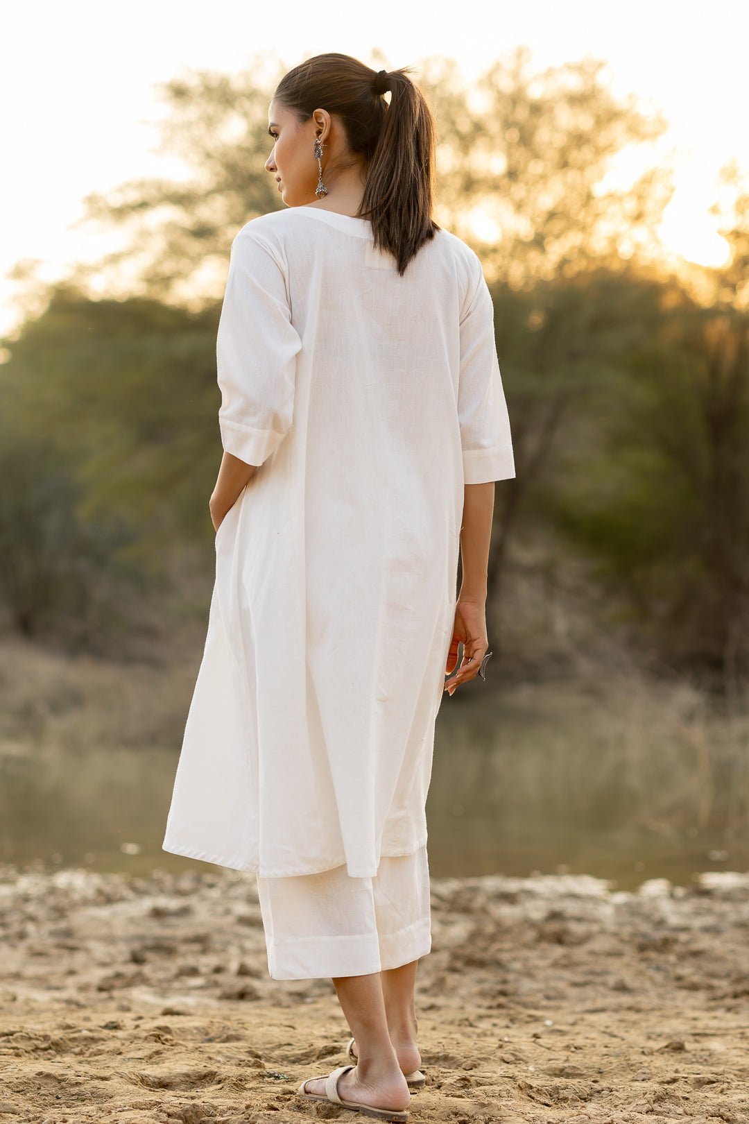 Ivory Grace Kurta Set - CiceroniKurta Set, Everyday WearMaidaan