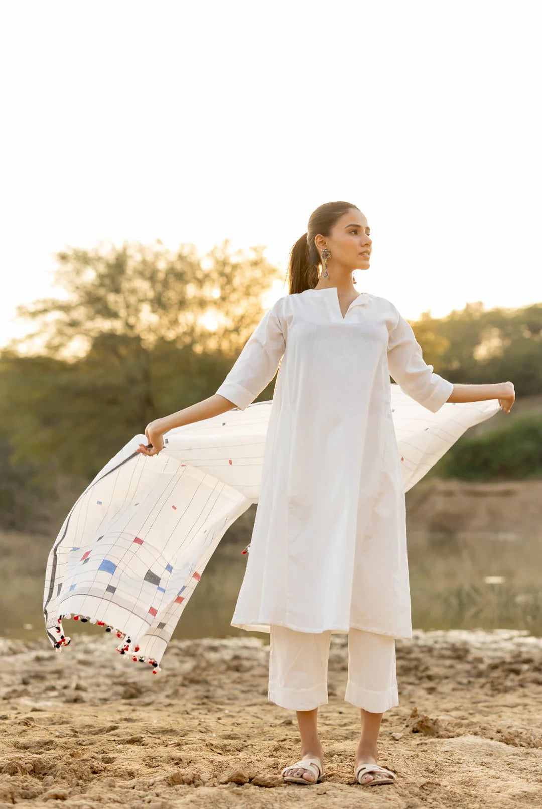 Ivory Grace Kurta Set - CiceroniKurta Set, Everyday WearMaidaan