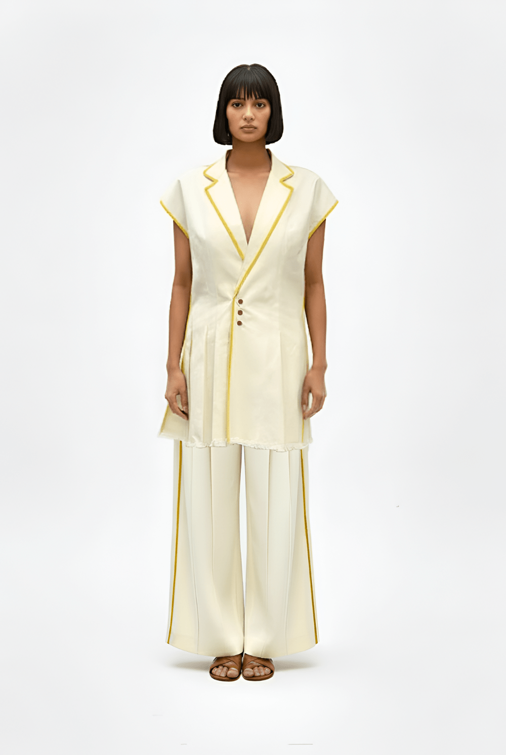 Ivory - Mango Yellow Blazer Set - CiceroniCo - ord SetNeora by NC