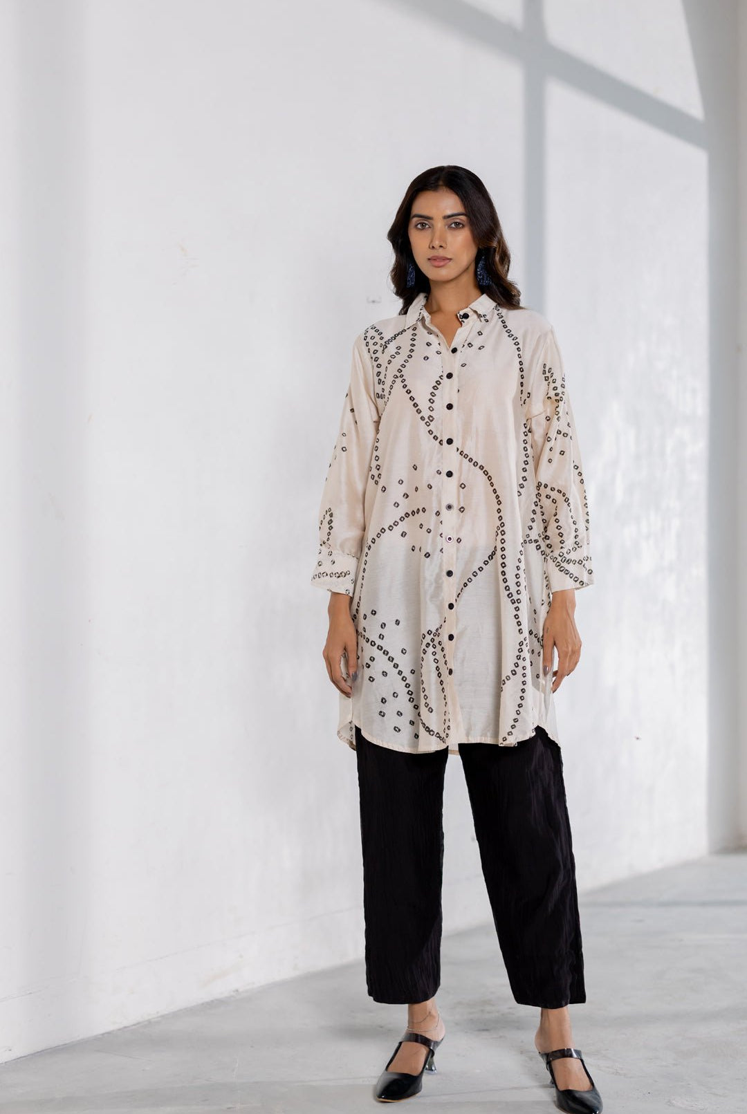 Ivory Wander Bandhani Shirt Set - CiceroniShirt SetSilai Studio