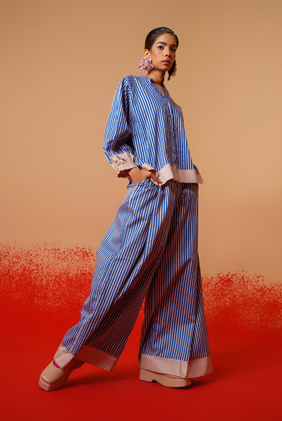 Ivy Pants - Striped - CiceroniPantsStoique