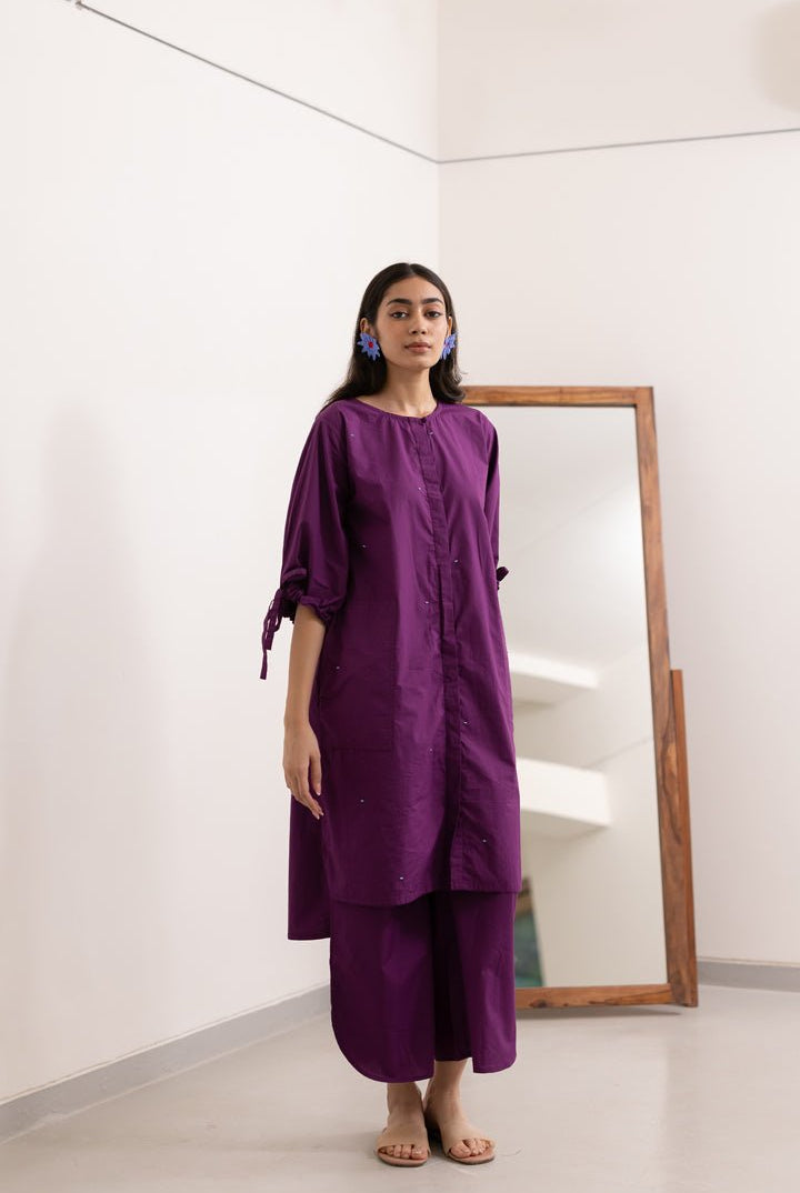 Jaamun Button - Down Tunic - CiceroniKurta, Everyday WearSilai Studio