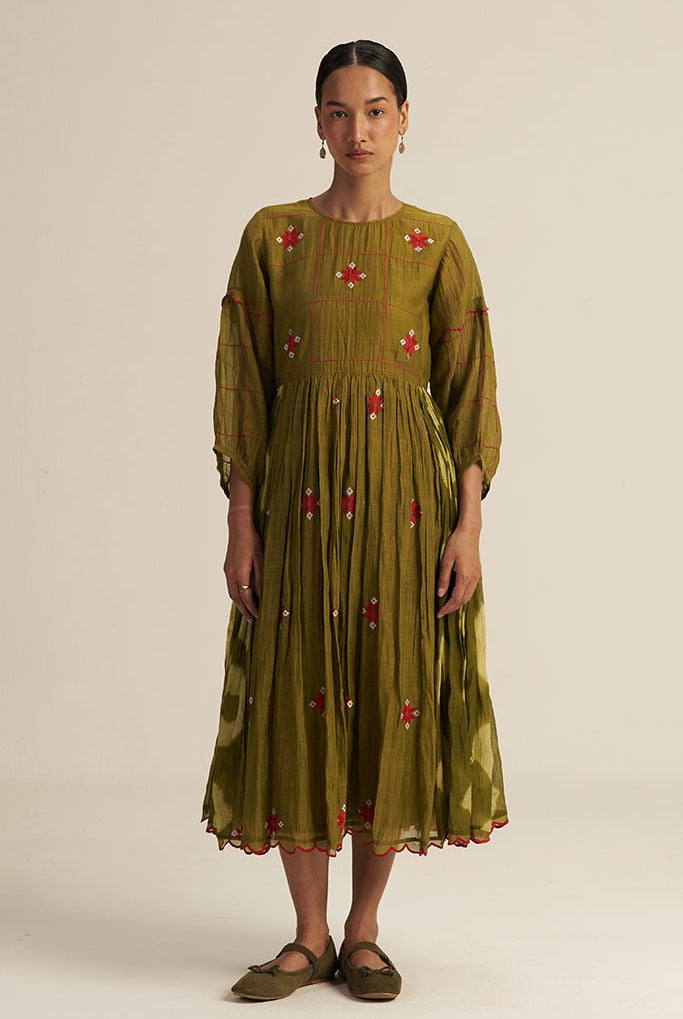 Jaapi Dress - Green - CiceroniDressGaach