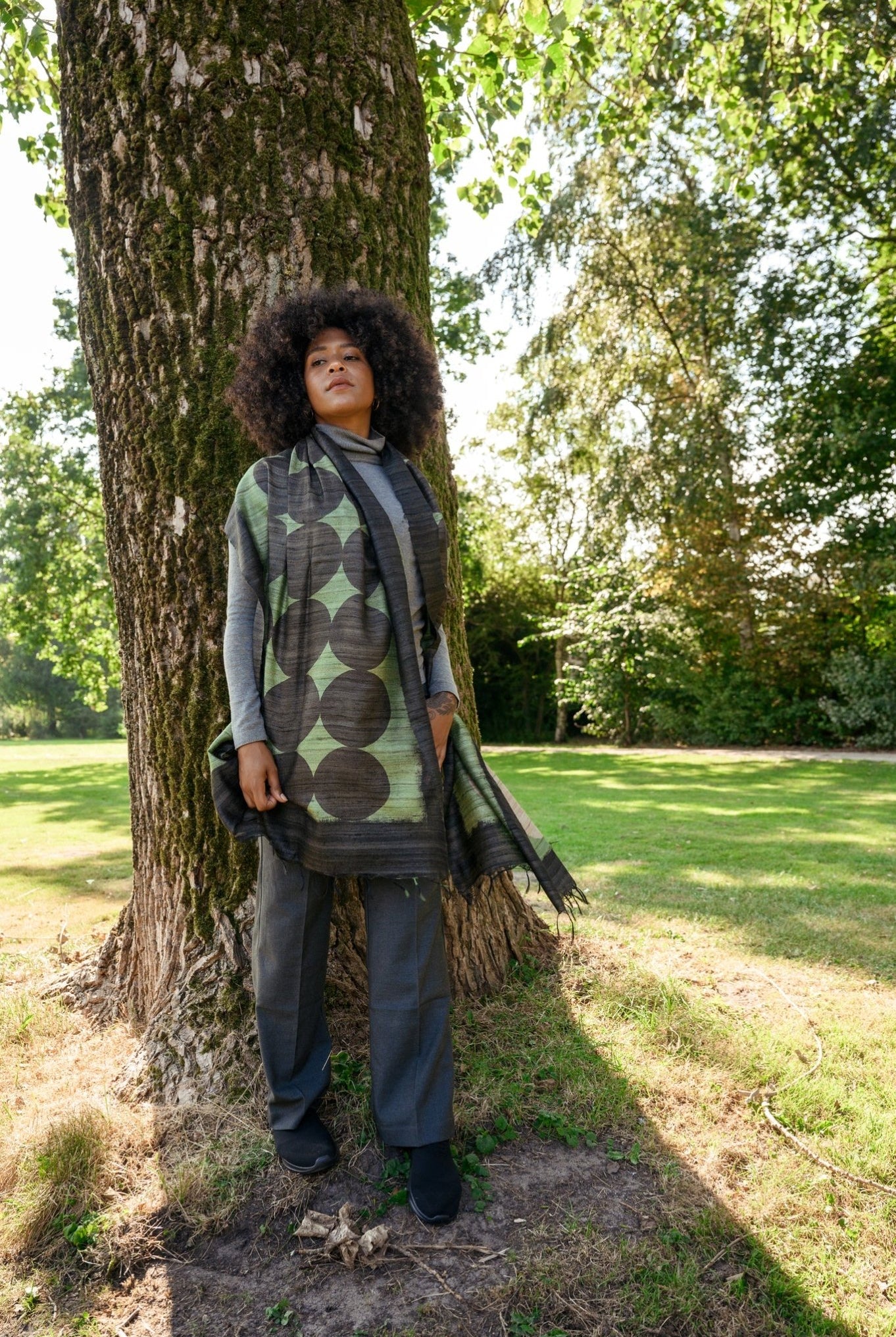 Jade Peace Silk Scarf - CiceroniScarfAeshaane