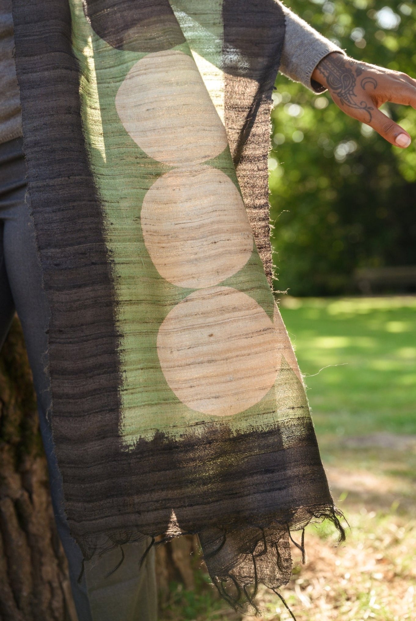 Jade Peace Silk Scarf - CiceroniScarfAeshaane