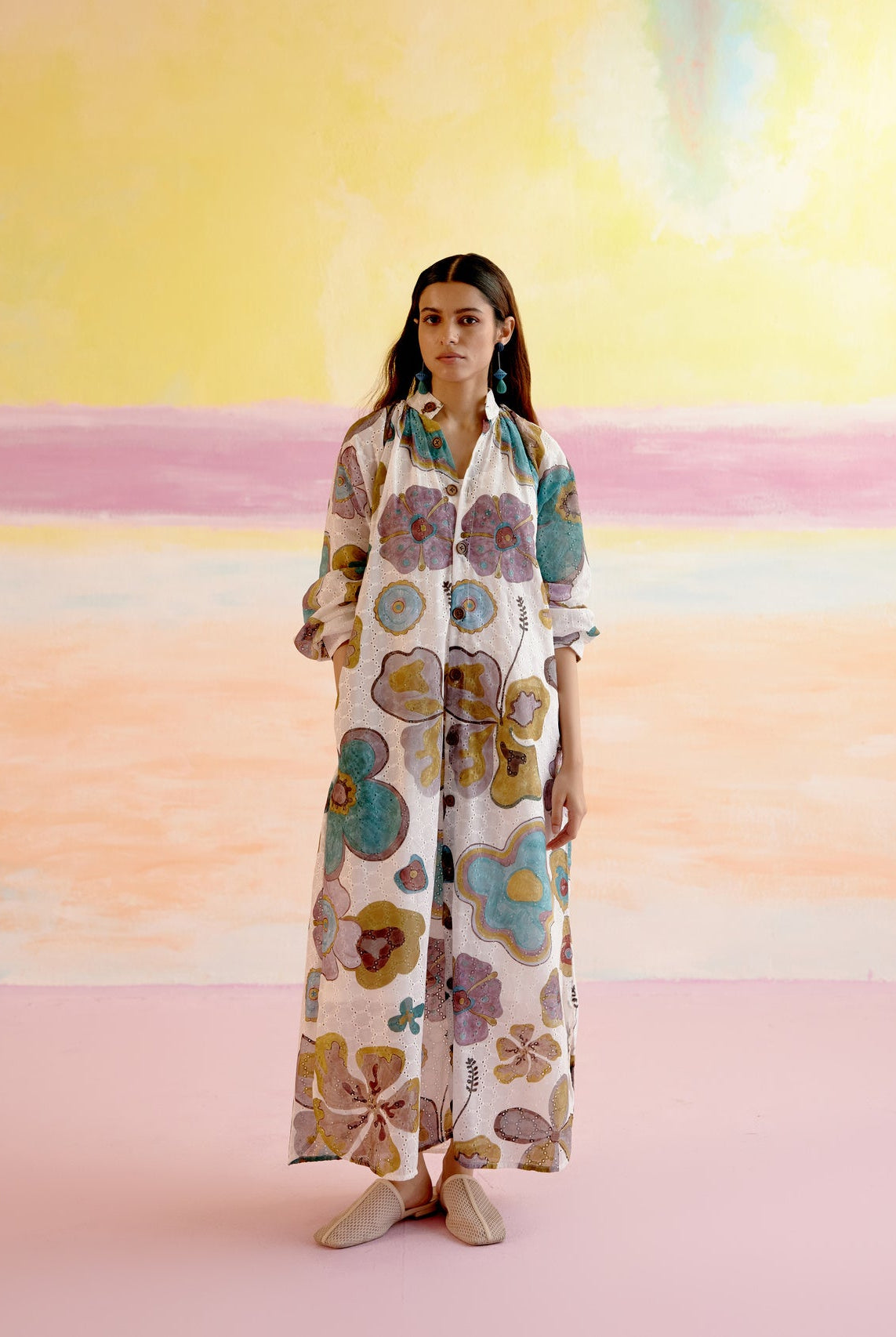 Jade Relaxed Kaftan Dress - CiceroniDressesHappi Space